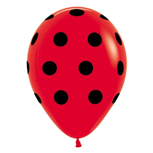 Ballon Lady Bug Dots (1st)